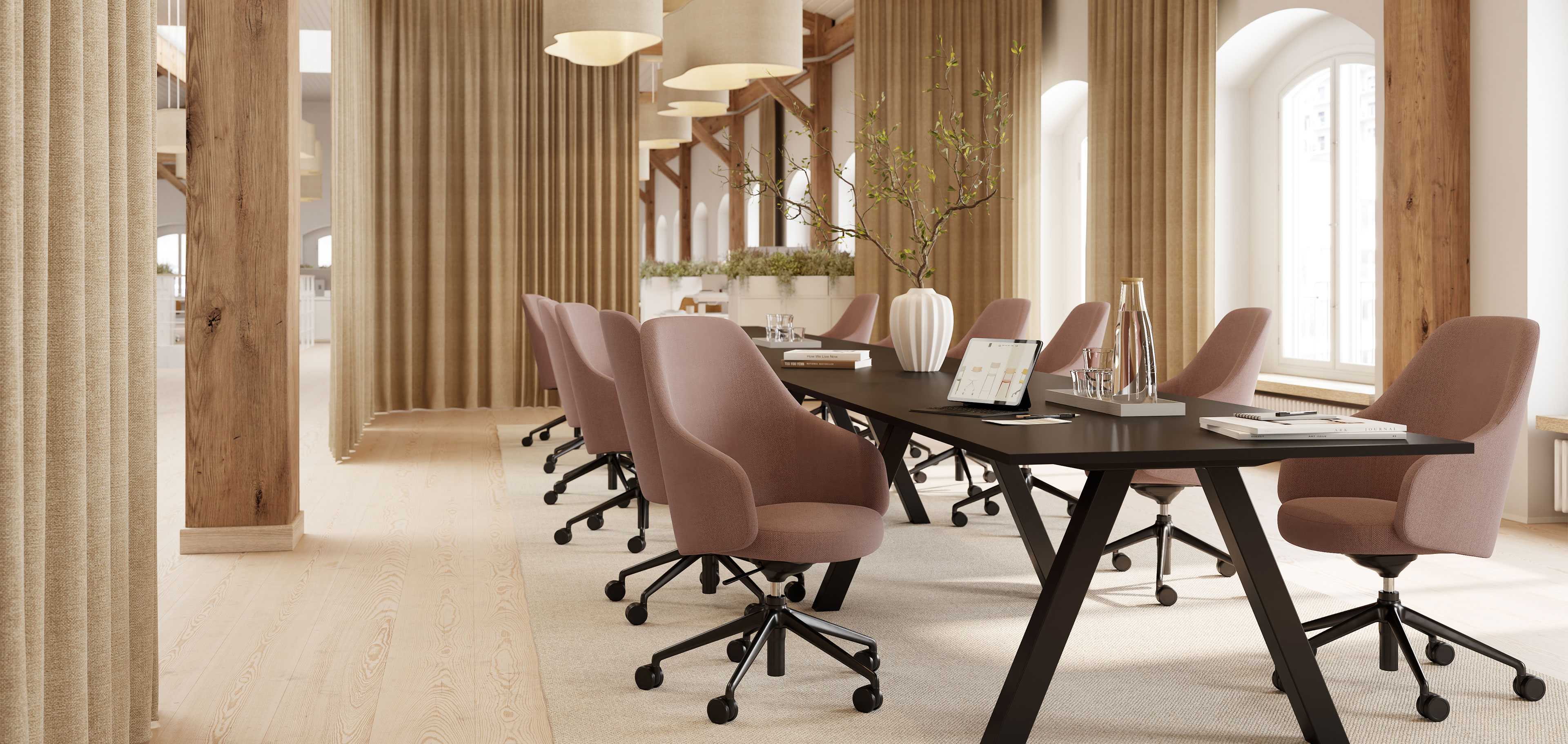 Sola Meet & Work chairs by the table